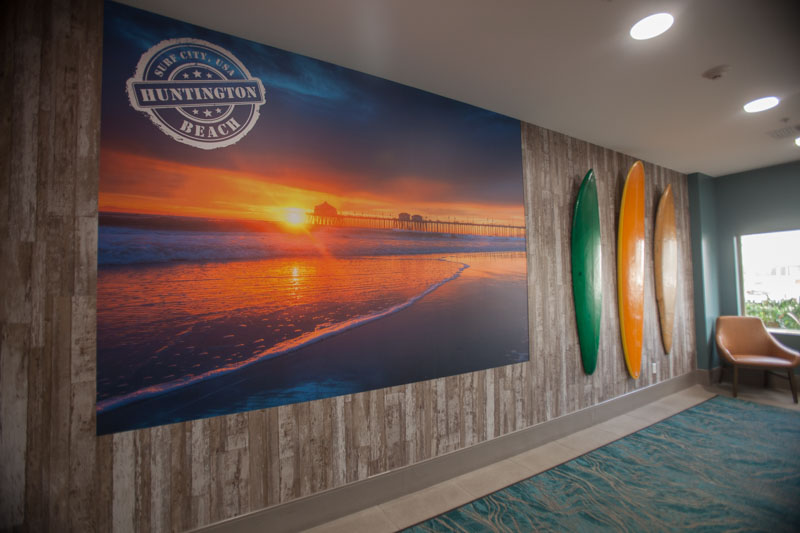 Hallway mural Huntington Beach